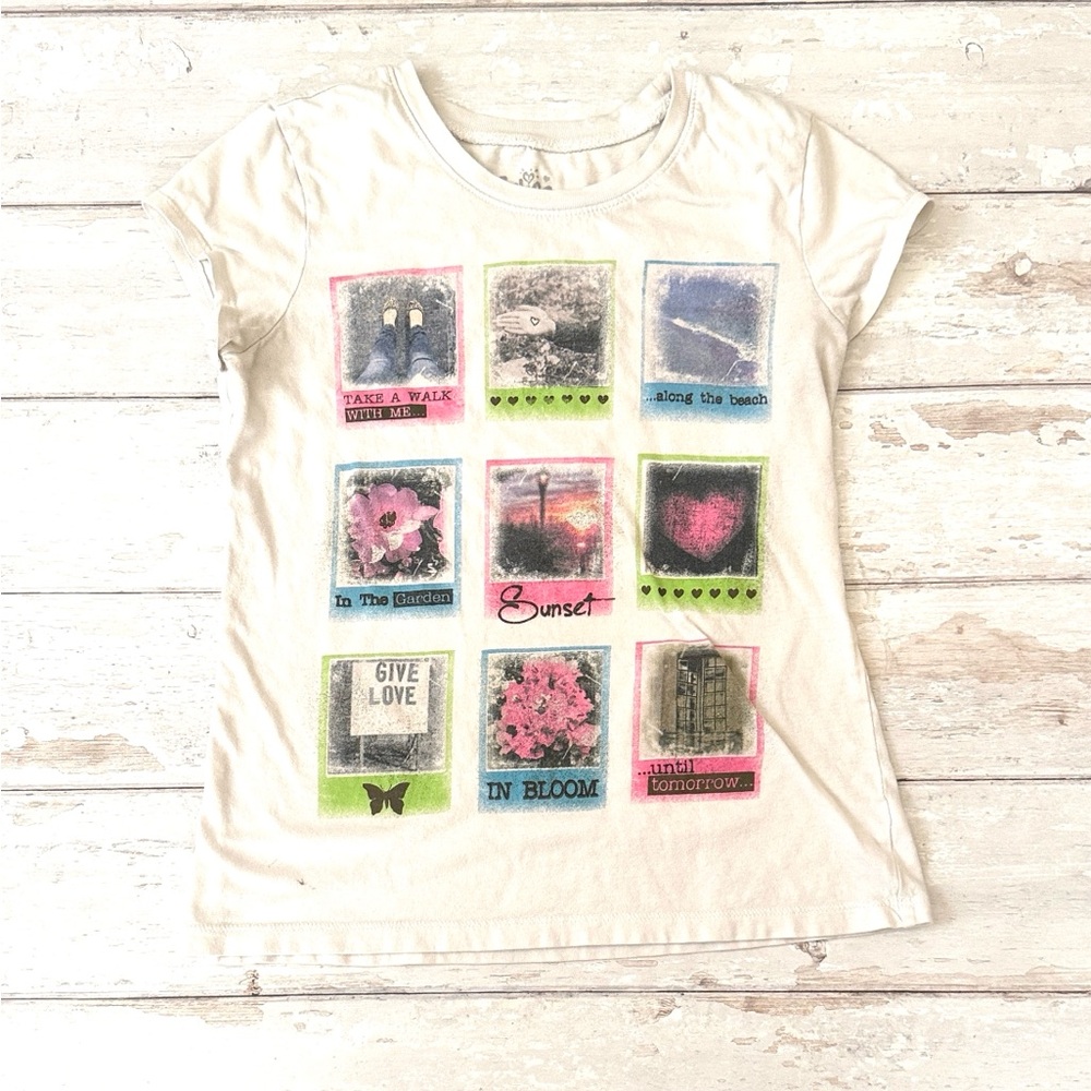 Justice Size 12 Girls Short Sleeve Top Graphic Tee Shirt Kids